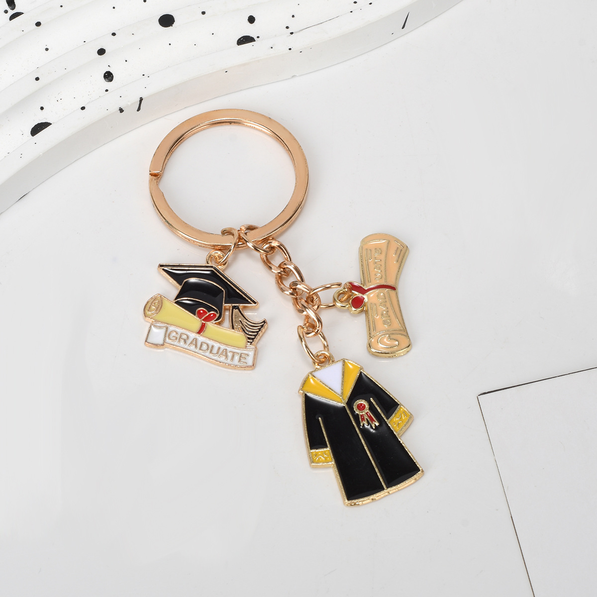 学士服钥匙扣大学生毕业纪念祝福小礼品幸运符钥匙扣毕业礼物送礼详情9