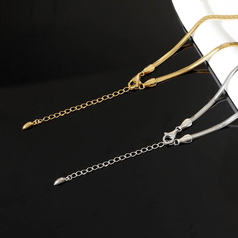 项链925纯银意大利蛇骨链锁骨链女高级感小众气质ins饰品配饰青岛详情12