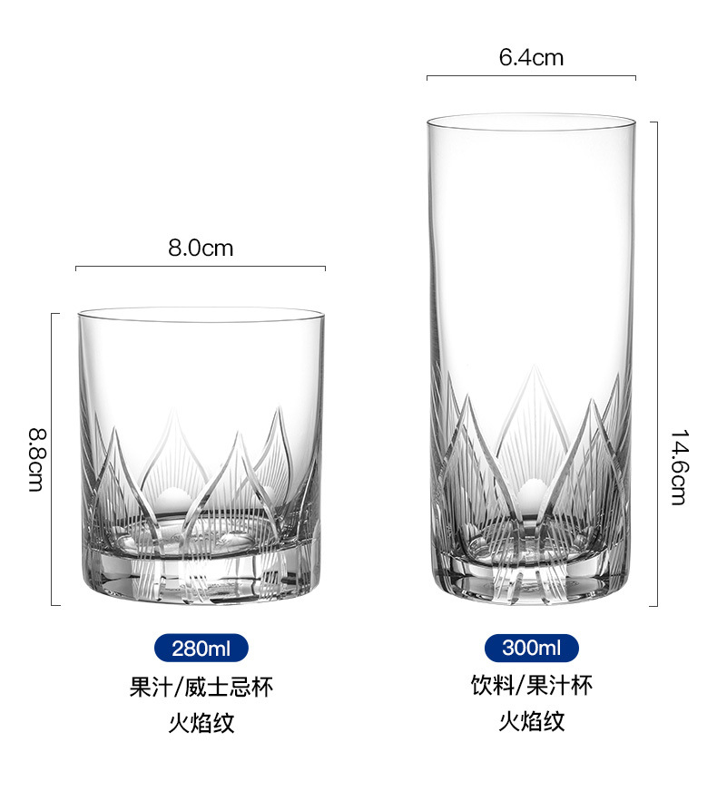 捷克进口高端威士忌酒杯礼盒装高档礼品江户切子洋酒杯水晶杯送礼详情15