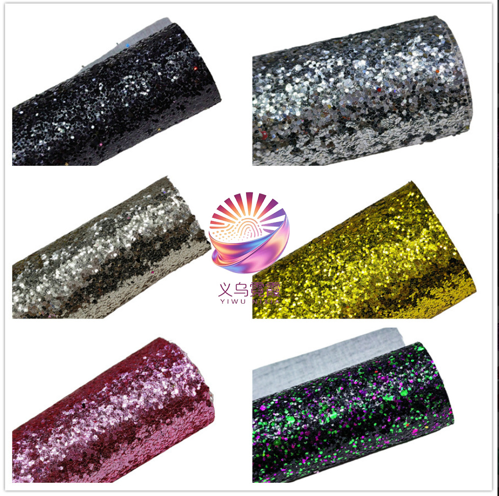 金葱PU格利特大葱片闪粉撒粉皮革布料纺织墙布大小亮片珠光地毯详情22