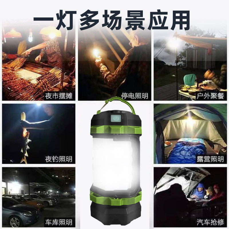 High-brightness and powerful flashlight for camping, USB charging, convenient multi-functional outdoor emergency searchlight, portable flashlight pic 6