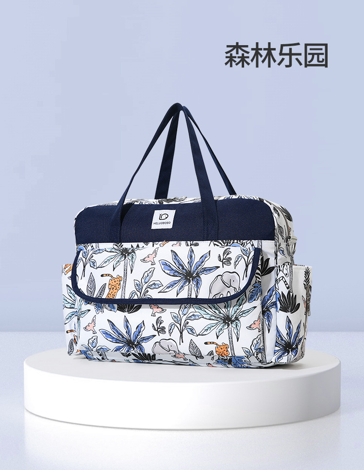 New waterproof large-capacity mom bag, multi-functional bottle storage bag, wear-resistant single-shoulder hand-carry bag for expectant mothers pic 13