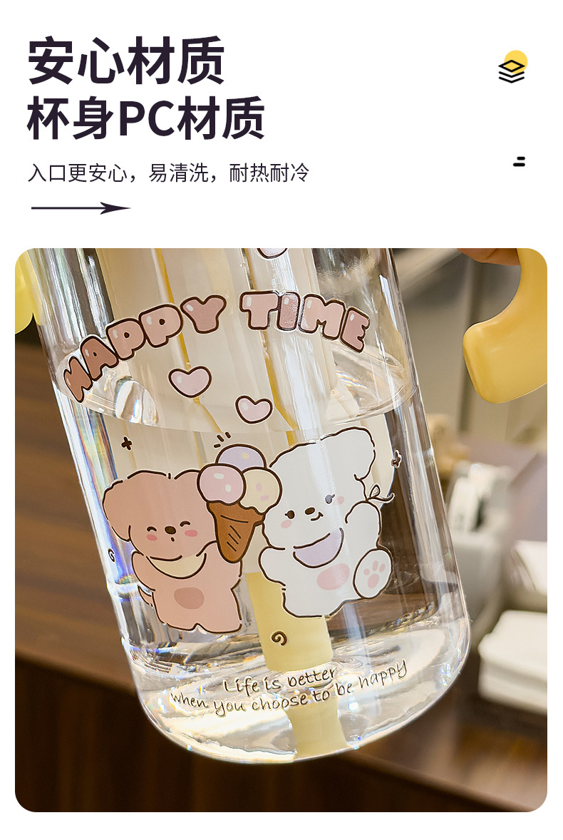 可爱卡通图案水杯儿童保温杯便携防漏杯 pic 5