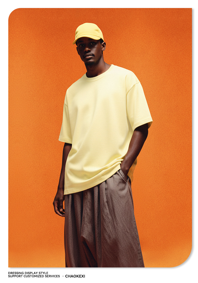 CKX男装2026春夏季305G重磅t恤男美式纯棉潮牌纯色短袖t恤男详情25