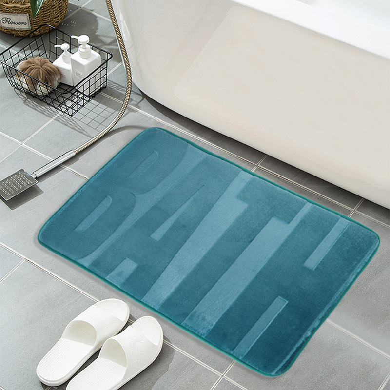 Factory direct sales and wholesale of flannel BATH home bathroom and living room anti-slip, water-absorbing and water-draining fabric. Skin-friendly and comfortable pic 7