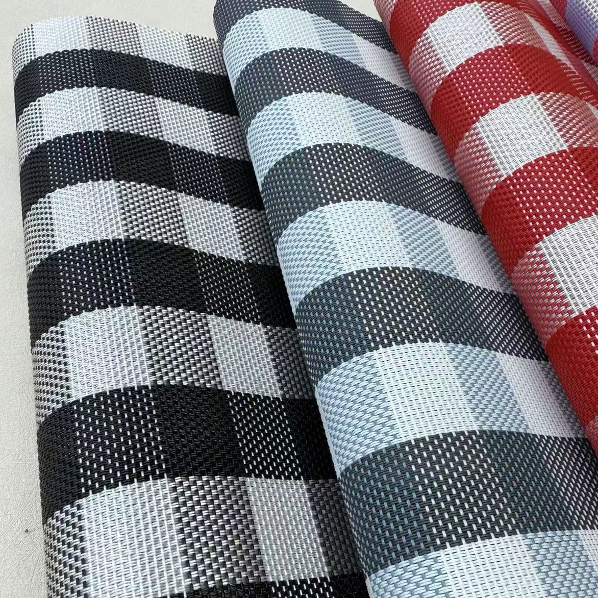 工厂直销经典格纹PVC餐垫西餐垫餐桌垫隔热防油酒店家用外贸热销详情3