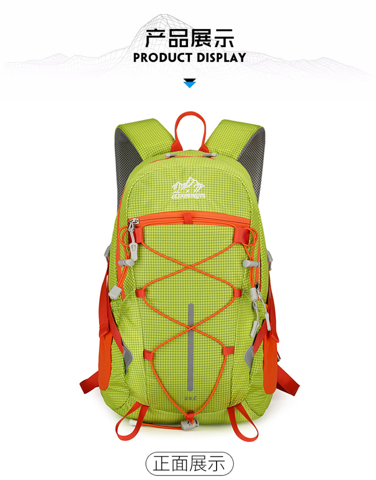 Al aire libre mochila de escalada peso ligero a prueba de agua mochila de senderismo ciclismo camping mochila de viaje fabricante al por mayor pic 34