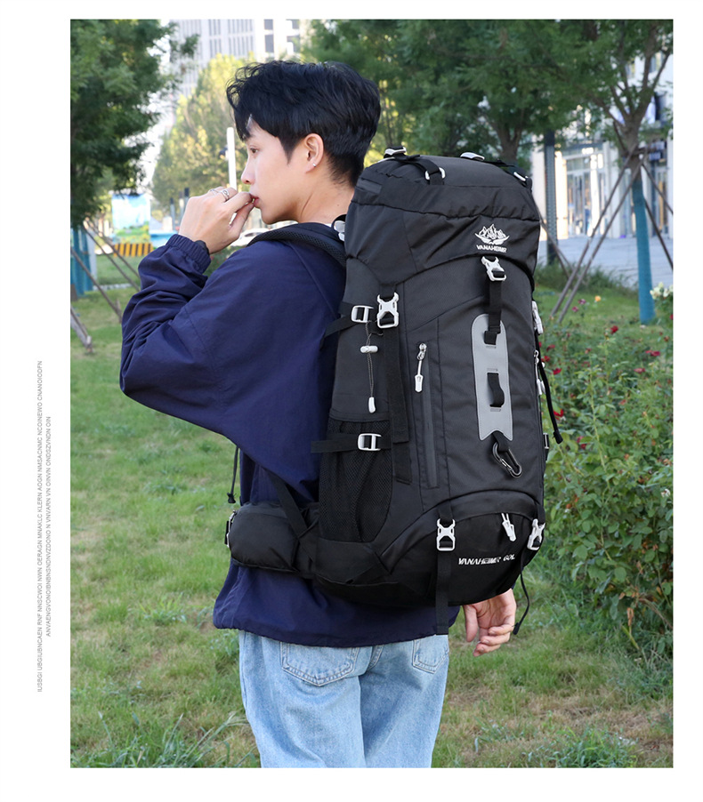 Yitu large-capacity outdoor mountaineering and camping sports bag, water-resistant and wear-resistant hiking travel backpack, Cross-border outdoor bag pic 18