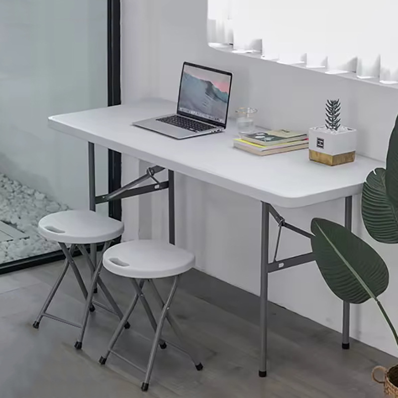 外贸热销便携可折叠桌面塑料桌长方形桌子带提手户外野餐露营聚会详情16