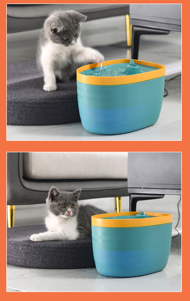 Cat water dispenser, dog water dispenser, pet automatic circulation cat water dispenser, flowing water bowl, water feeder pic 18