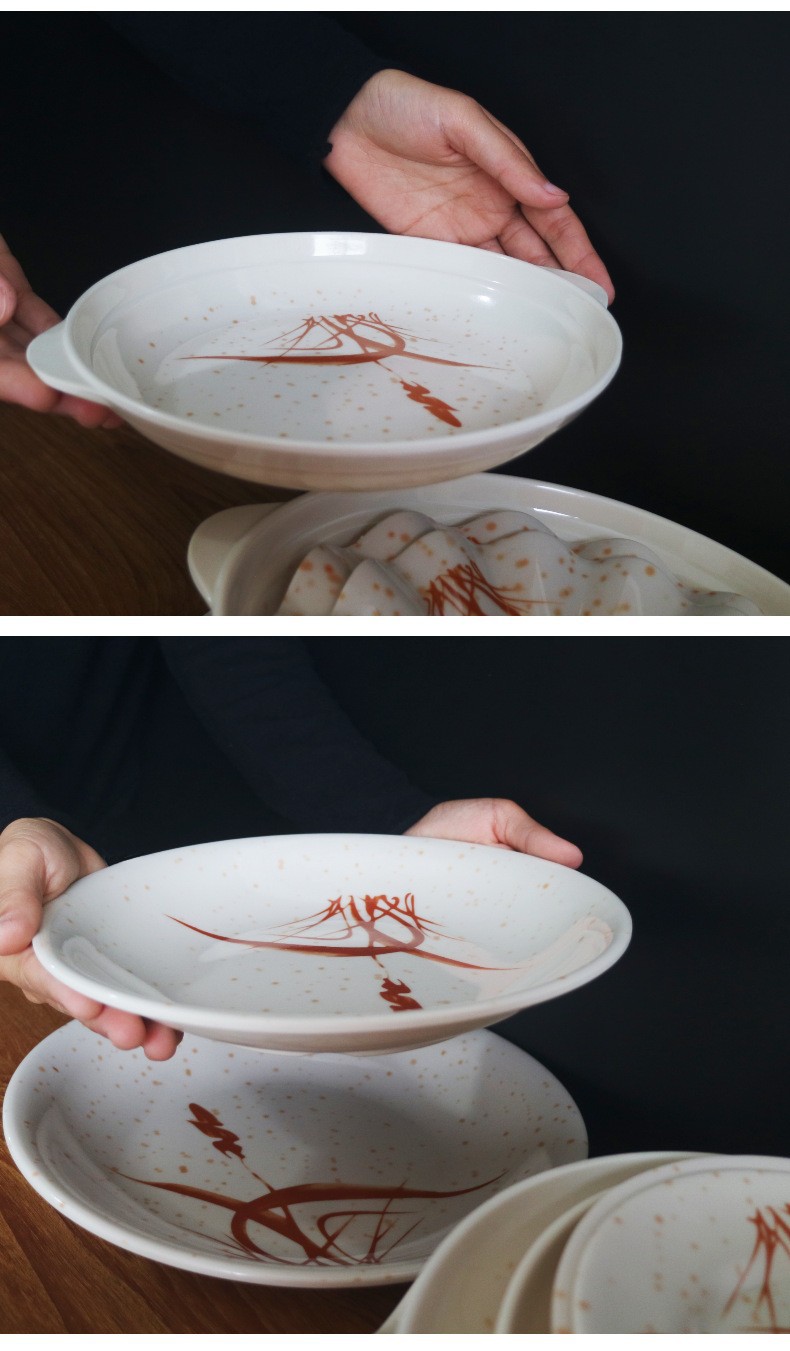 Autumn Grass flower Melamine noodle bowl, large bowl, soup noodle bowl, patterned set, beef noodle bowl, soup bowl, rice bowl, soup spoon, flavor plate in stock pic 16
