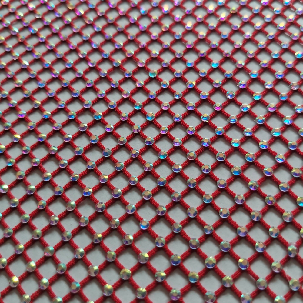 Factory direct sales of net fabric, hot diamond mesh, stretchable elastic net diamond, DIY hot diamond shoes, hats and clothing pic 5