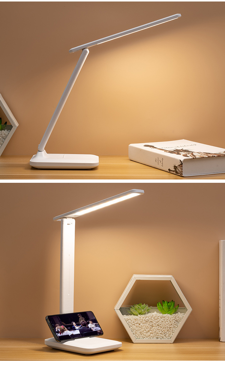 led folding desk lamp, eye-protecting bedside lamp, special atmosphere for student study, usb night light, bedroom and dormitory reading light pic 20