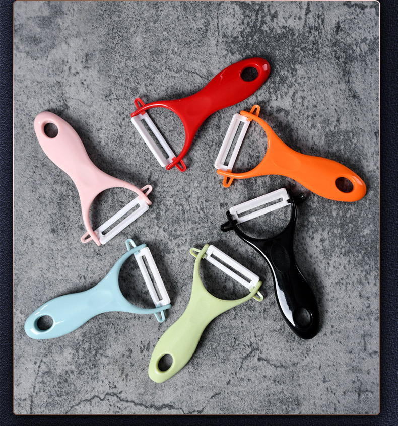 Multi-functional household ceramic peeler, melon peeler, kitchen fruit peeler, peeler, scraper, potato peeler pic 19