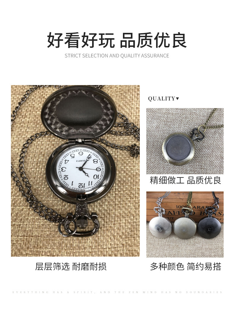 中号贴图复古怀表装饰迷你配件怀表低DIY项链表学生表来图批发详情4