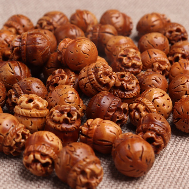 玲珑阁桃核 龙纹桃核 diy桃篮子 花边桃蓝摇篮桃篮儿童手链详情12