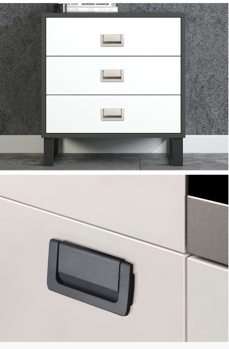 Modern and simple home decoration: Hidden cabinet door handles, zinc alloy multi-color thickened drawer door hidden handles pic 10