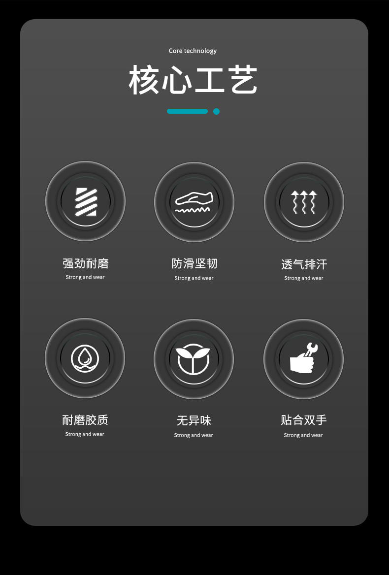 手套劳保手套耐磨工地男士带胶钢筋木工瓦工架子工防滑不臭手透气详情7