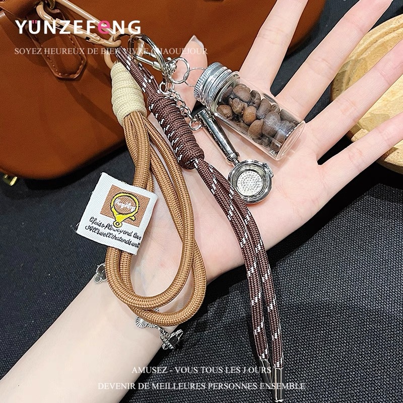 跨境现货miu系咖啡罐包包挂件真咖啡豆瓶子包挂金属咖啡壶挂饰品详情16