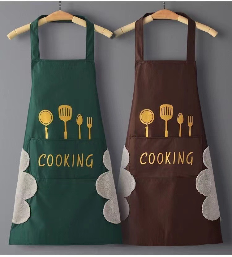 New waterproof, oil-proof and washable hand apron for kitchen and home cooking, Korean-style waist apron for men and women, factory wholesale pic 8
