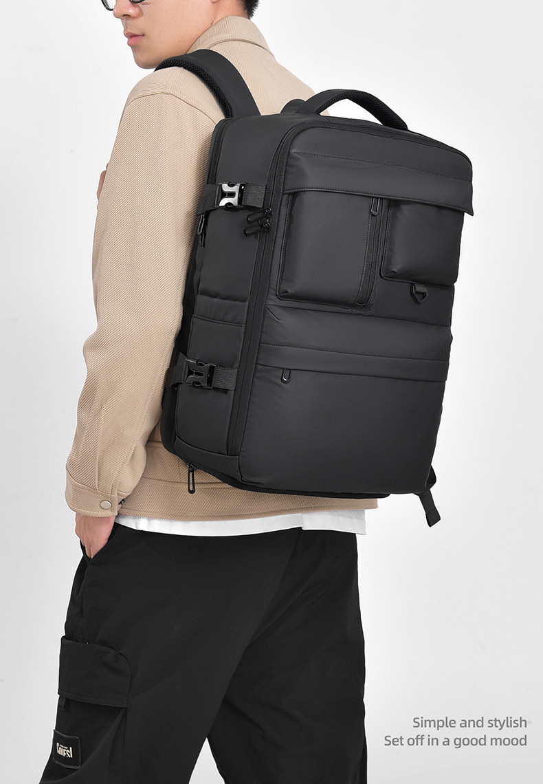 商务出行背包大容量双肩包行李包户外旅行出差通勤登机背包详情9