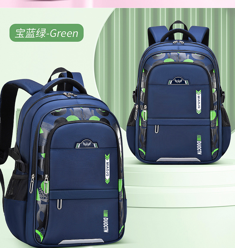 新款减负透气护脊小学生儿童书包男小学生书包批发书包学生书包详情4