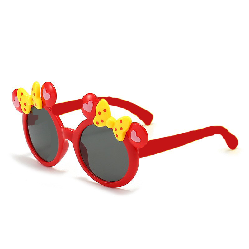 2024新款儿童太阳镜 个性女童蝴蝶结造型眼镜 时尚可爱卡通小熊墨镜详情1