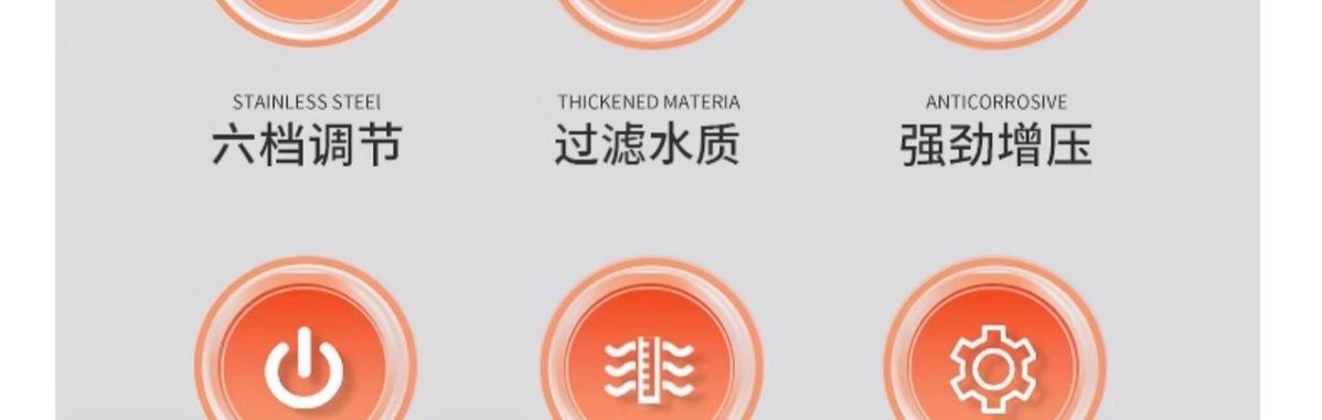 跨境戴喷强劲增压花洒喷头浴室洗澡过滤淋浴头喷雾莲蓬头手持手喷详情1
