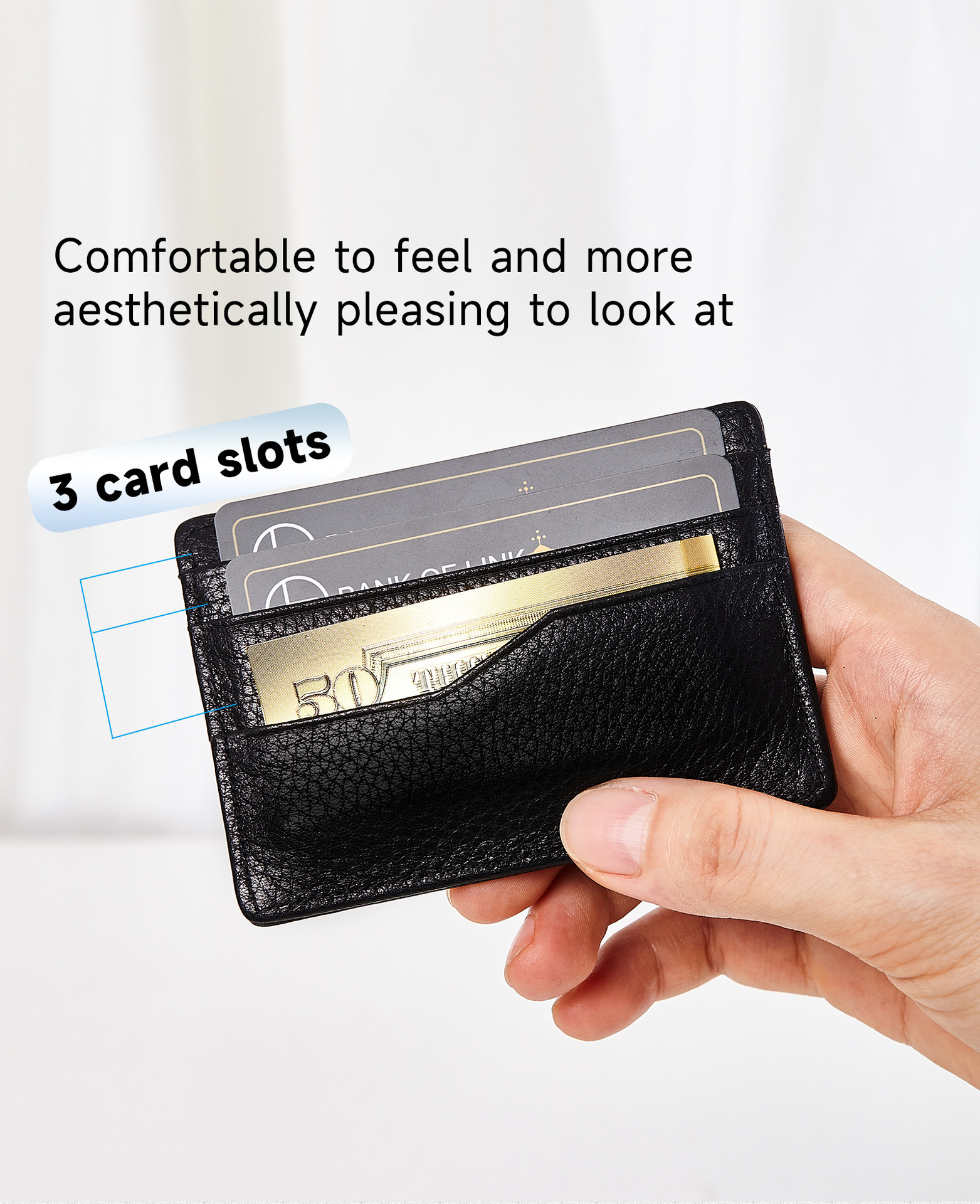 佰缔皮具跨境现货卡包大容量多卡位银行卡包男女同款头层牛皮卡套详情8