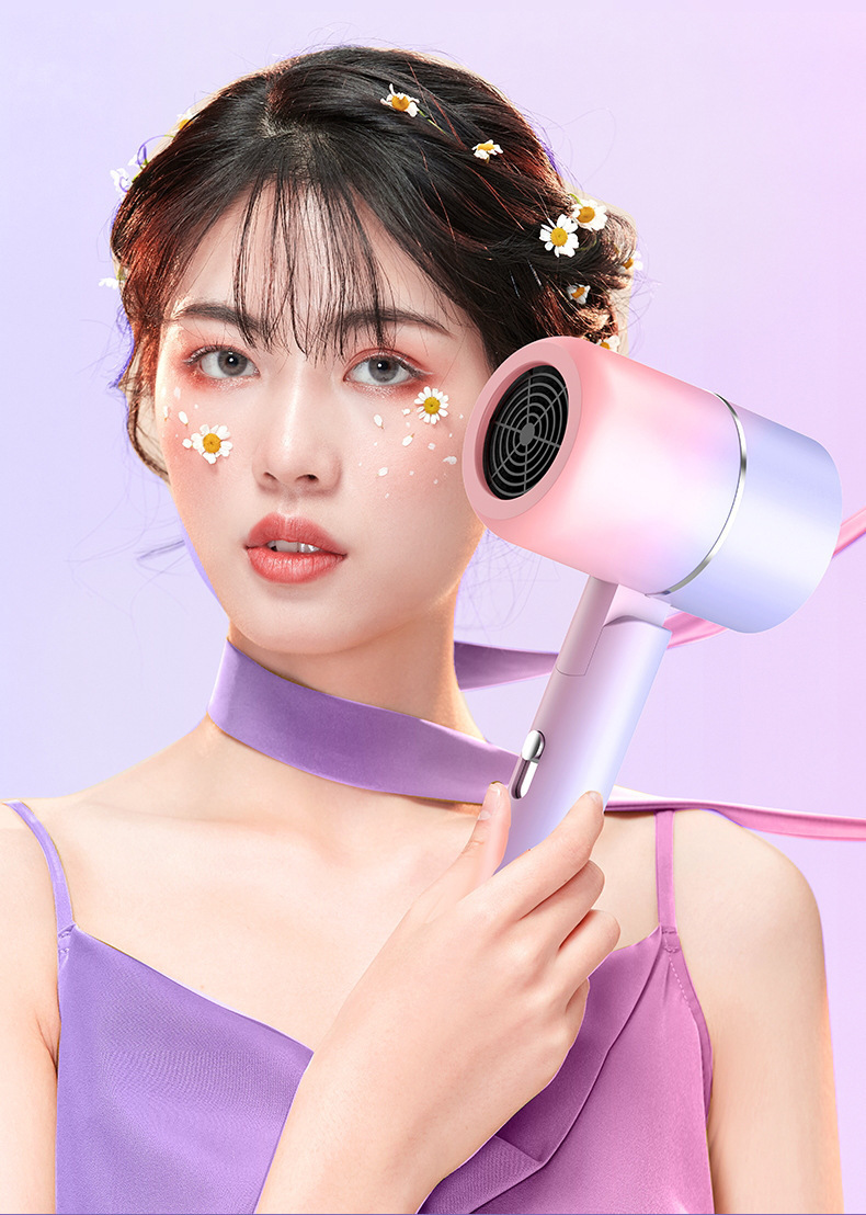 New fashionable and popular folding hair dryers, Douyin hair dryers, negative ion hair dryers, household appliances, one-piece consignment pic 5