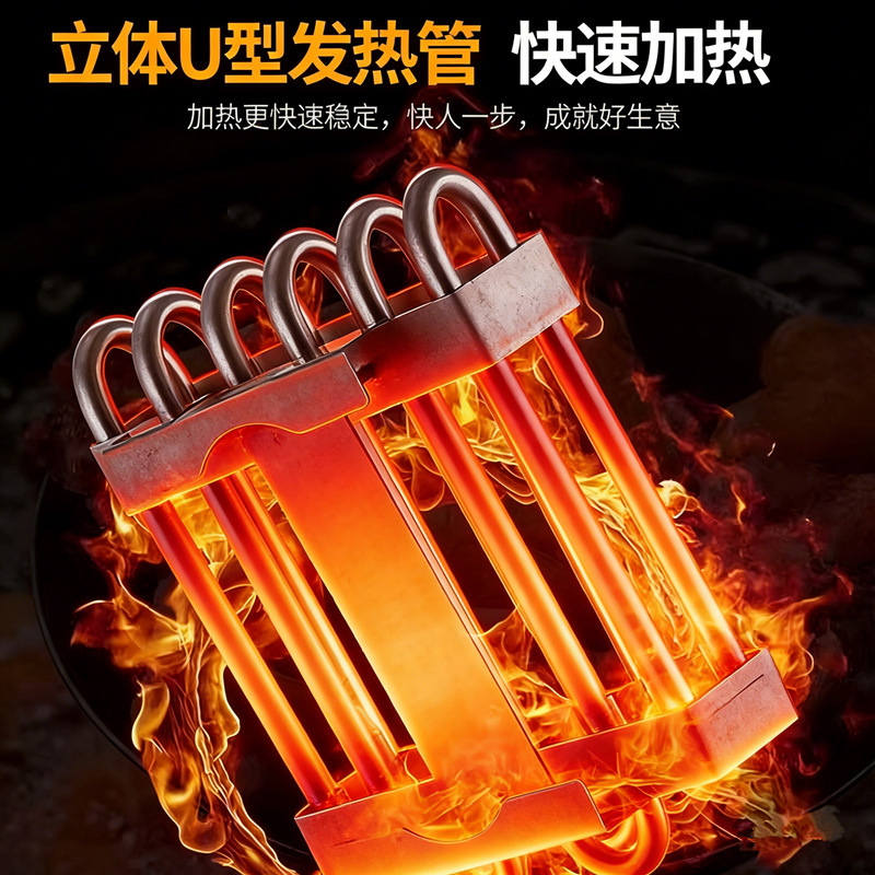 Direct sales from the source factory of stainless steel desktop single-cylinder fryers with lifting capacity and intelligent electric fryers for commercial use pic 4