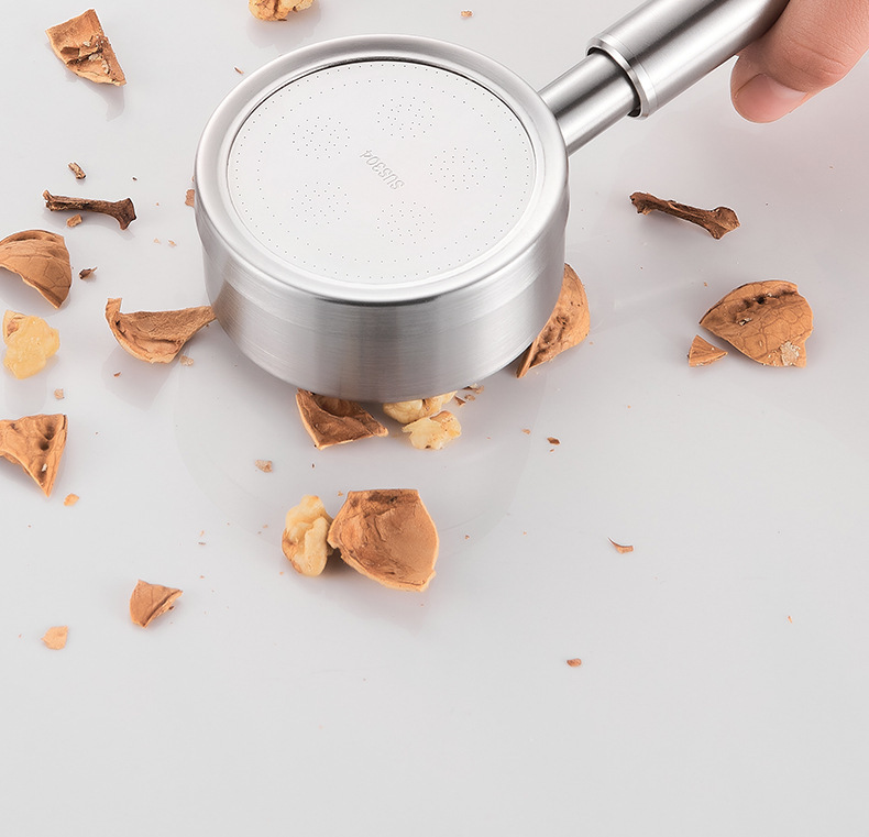 Source factory bathroom 304 stainless steel Small Waist pressurized high-pressure showerhead with hose set, shower head pic 15