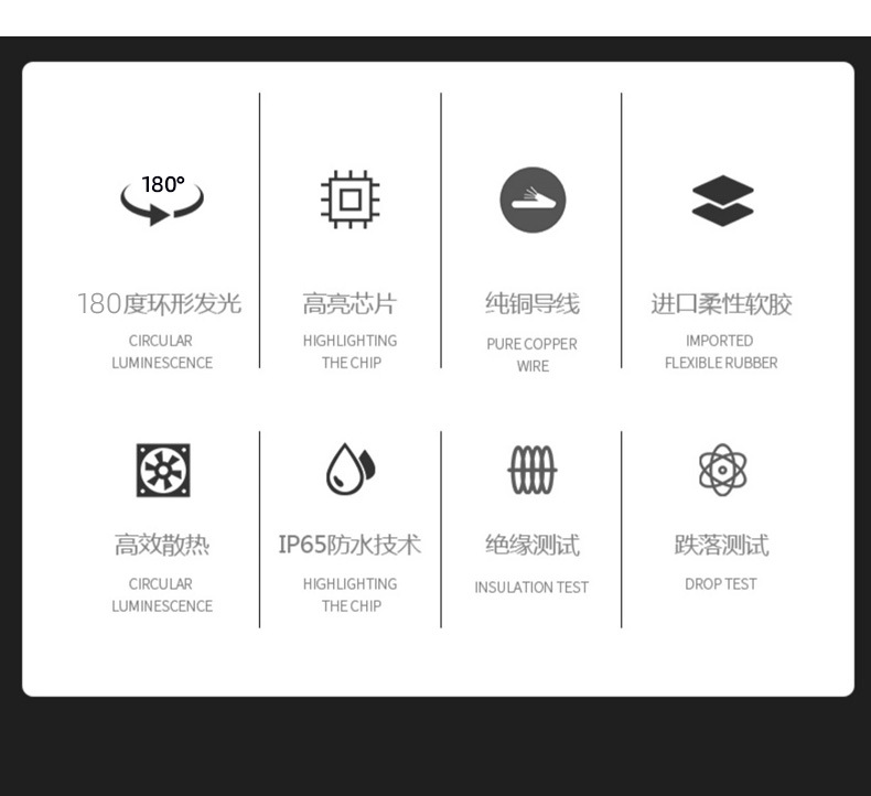 跨境cob灯带led条自粘220V户外防水高压灯条110v家用硅胶柔性灯帶详情21