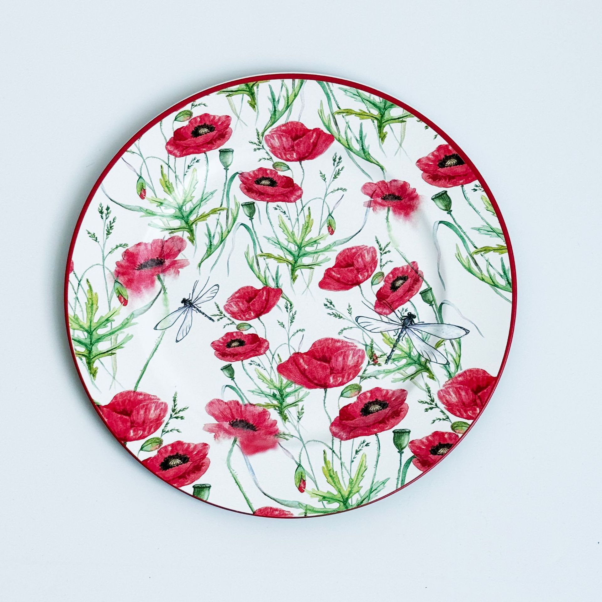 跨镜外贸chargerplates花园花朵系列装饰盘婚礼酒店晚宴派对使用详情9