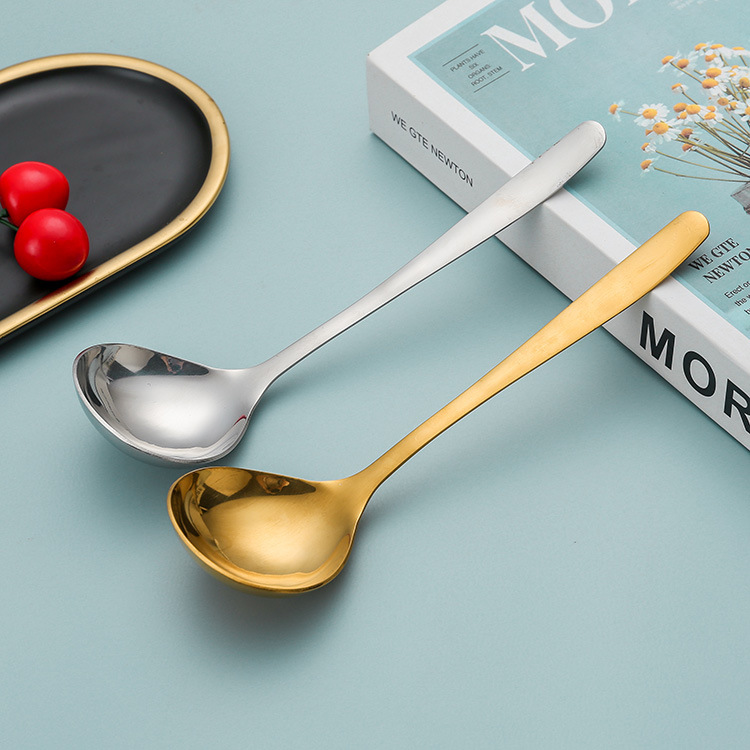 韩式不锈钢小汤勺加厚不锈钢汤壳家用搅拌勺酱汁勺日式拉面勺餐具详情14