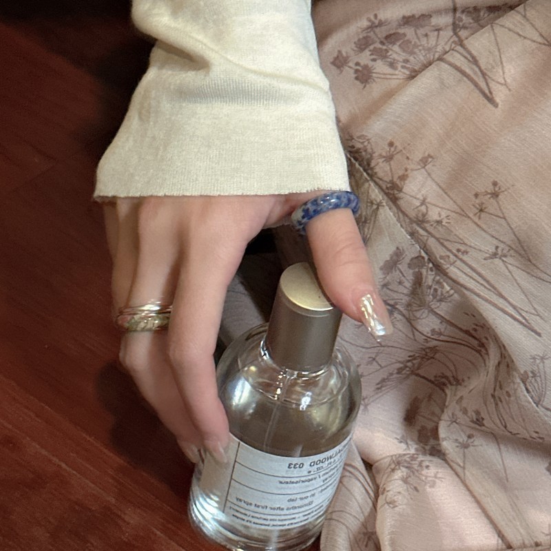 Wholesale of Korean-style niche design natural stone ring, fashionable, simple and retro Korean style rings pic 8