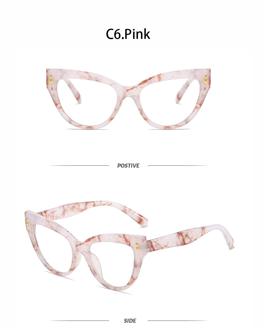New fashionable anti-blue light cat-eye flat glasses, computer glasses, anti-glare and anti-ultraviolet frame glasses, cross-border pic 15