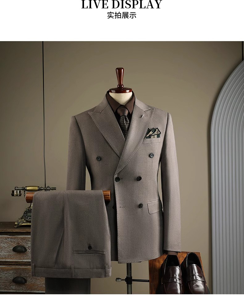 西装套装男士成都商务正装定制高级感西服套装新郎结婚礼服带马甲详情9