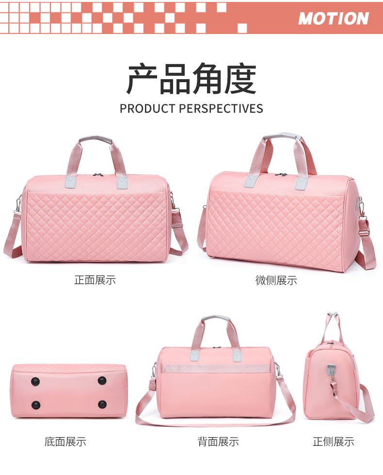 Wholesale of new dry-wet separation crossbody fitness bags, large-capacity yoga bags, sports hand-held short-distance travel storage bags pic 12