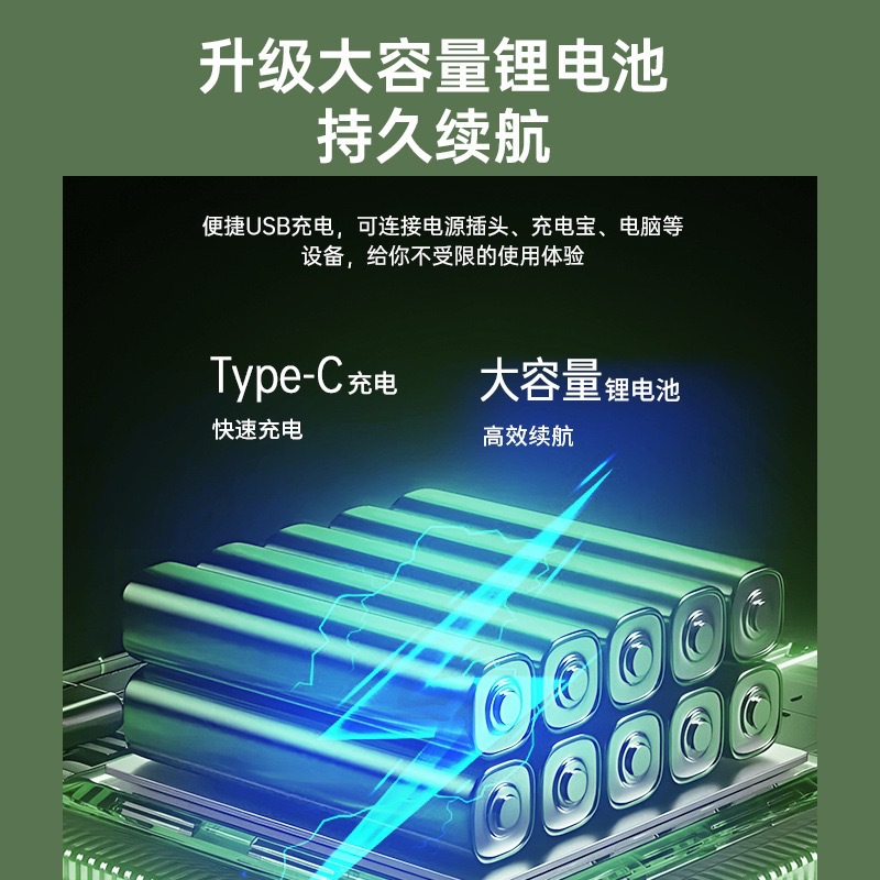 折叠户外风扇usb可充电小型学生宿舍床上夹扇迷你便携式礼品跨境详情13
