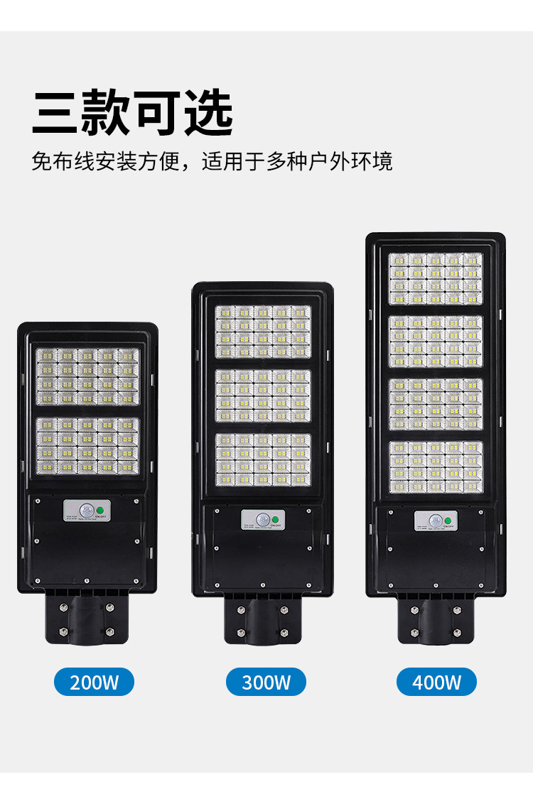 太阳能灯户外庭院灯家用路灯新农村防水LED照明灯人体感应灯智能详情9