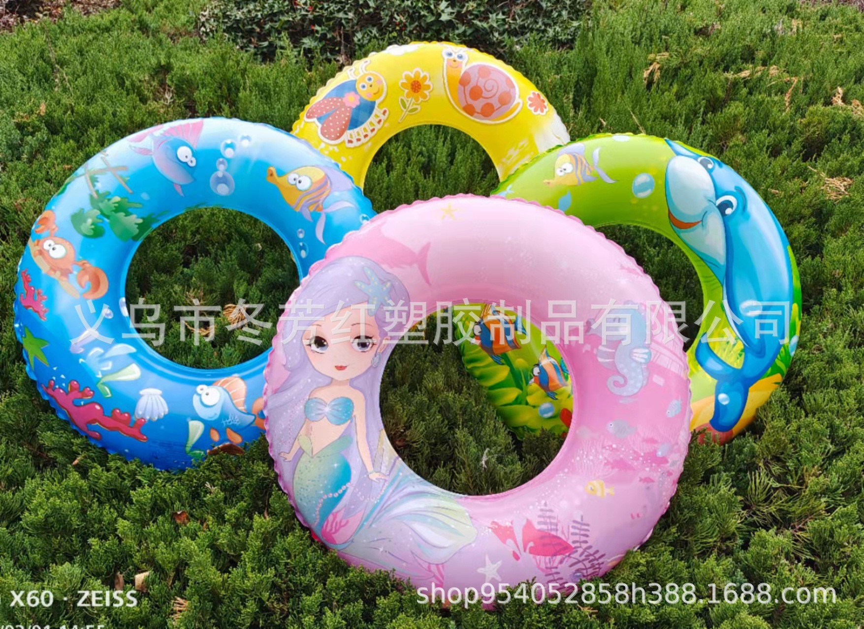 厂家直供新款海豚PVC泳圈蜜蜂救生圈儿童腋下圈充气卡通玩具批发详情8