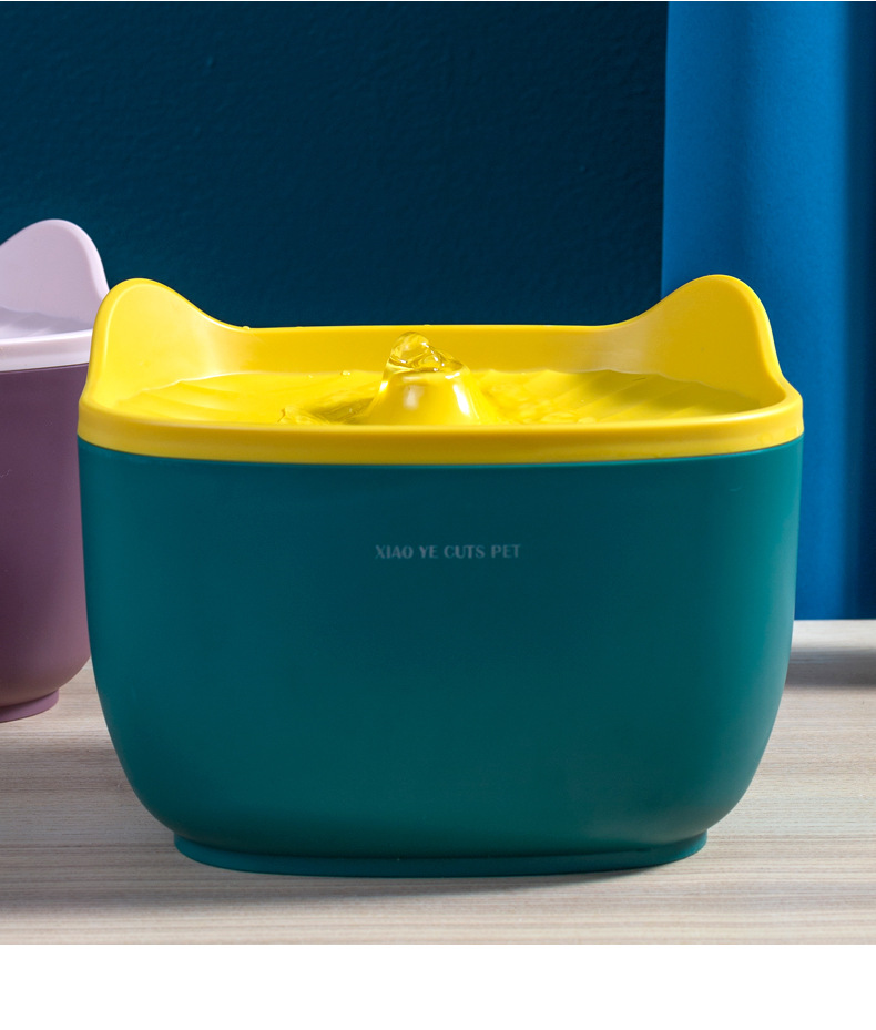 Dispensador de agua para gatos flujo silencioso productos para mascotas gato inteligente con perro bebiendo arteato alimentador de agua circulación automática pic 13