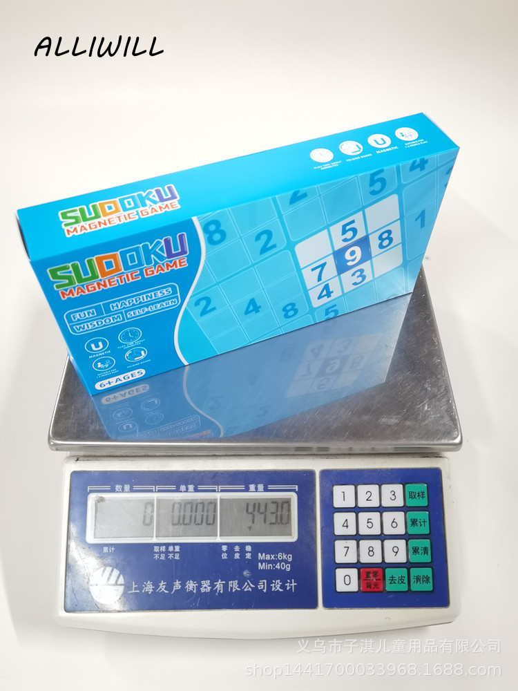 塑料磁性桌面游戏益智玩具数独游戏sudoku25cm约450克详情2