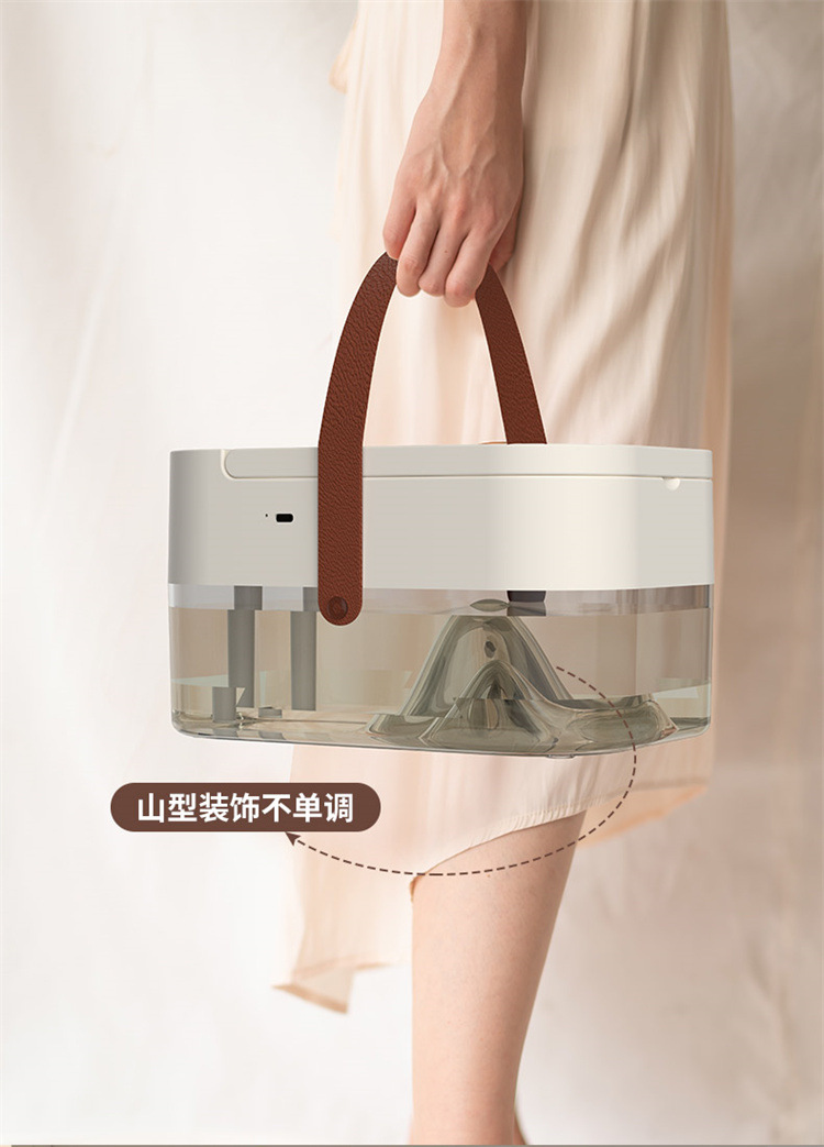 2023新款USB充电遥控定时加湿风扇桌面迷你小风扇氛围夜灯详情9