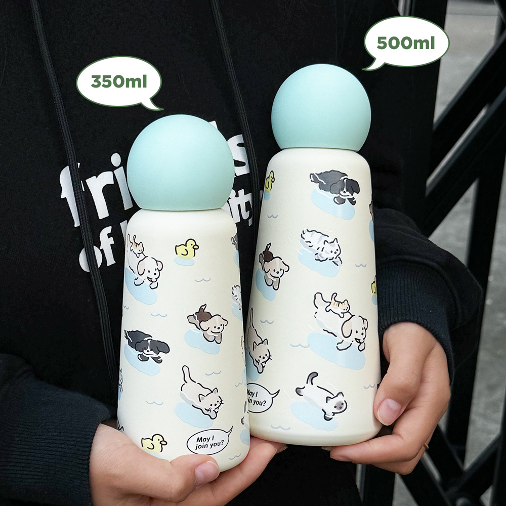 2025新款350ml不锈钢316保温杯创意可爱学生儿童便携户外运动水杯详情5