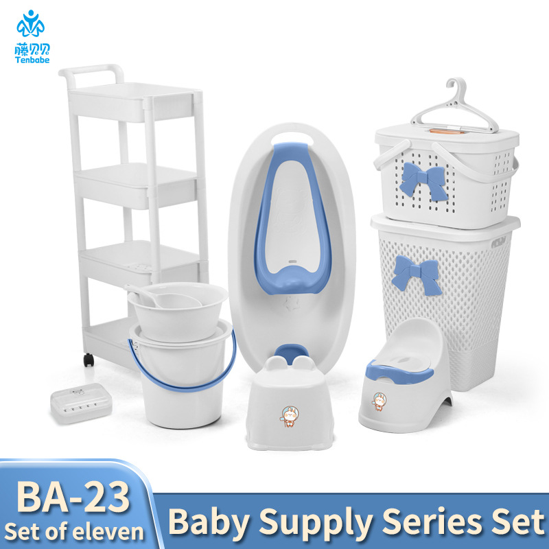 Combination set: Retractable bath rack, bathtub, baby Bath tub set, baby bath tub10pcs, Cross-border wholesale pic 4
