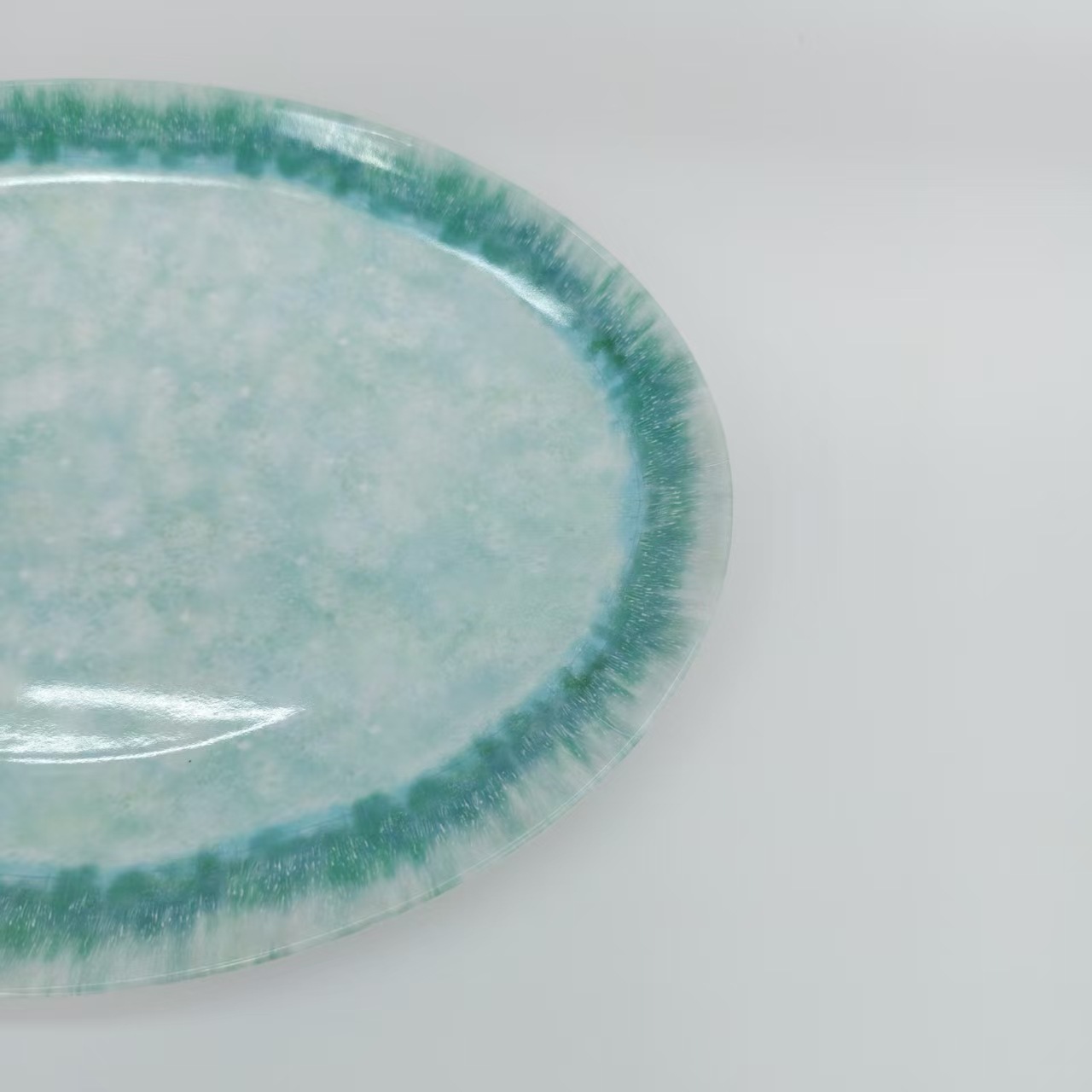 密胺外贸椭圆形鱼盘餐盘酒店餐厅加厚仿瓷耐摔批发16寸大鱼盘长款详情7