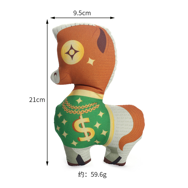 Dog toys, plush, vocal pets, teddy, Corgi, printed pony, teething, biting, boring, interactive products pic 6