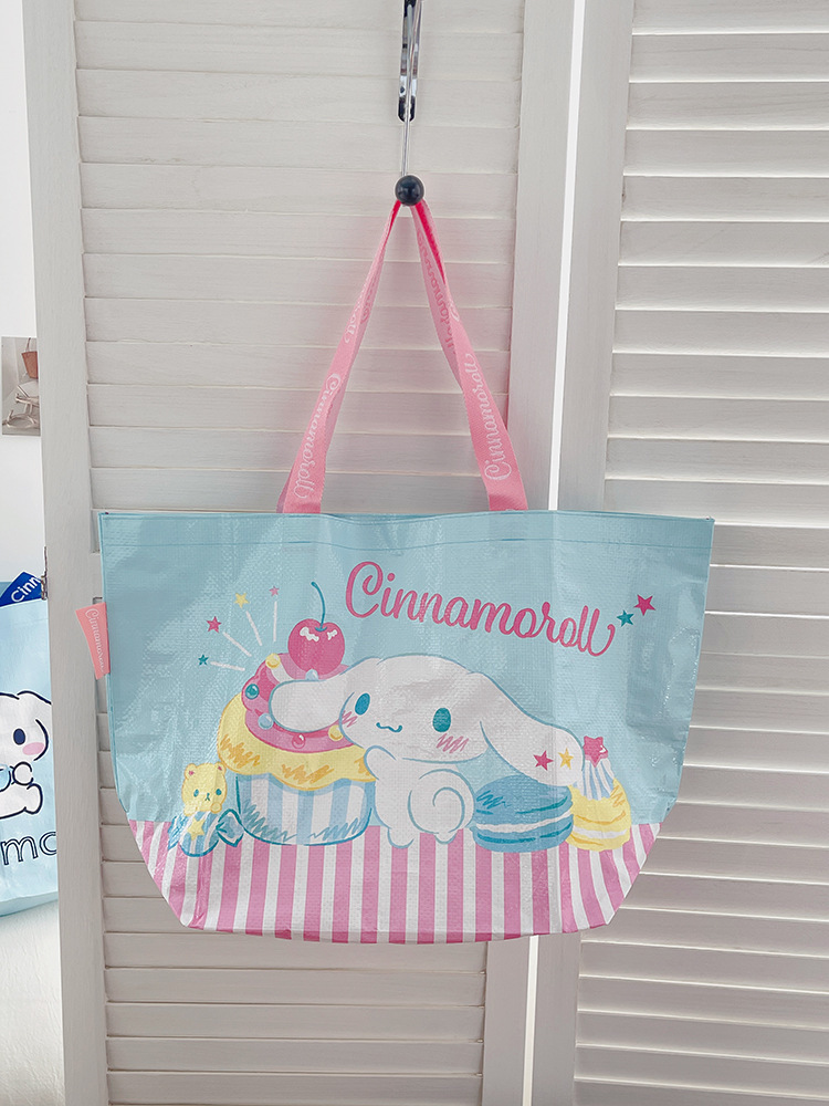 三丽鸥正版授权编制袋凯蒂猫可爱库洛米折叠便携购物袋手提单肩包详情13